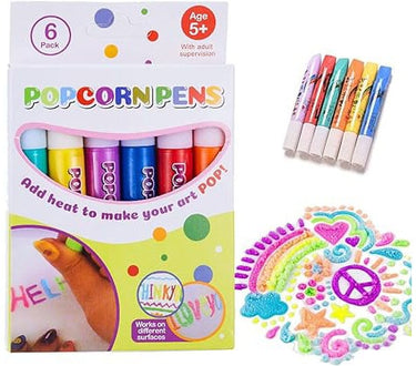 PuffyPop Pennen | Placer mágico de dibujo 3D - Rotuladores de colores DIY hinchables